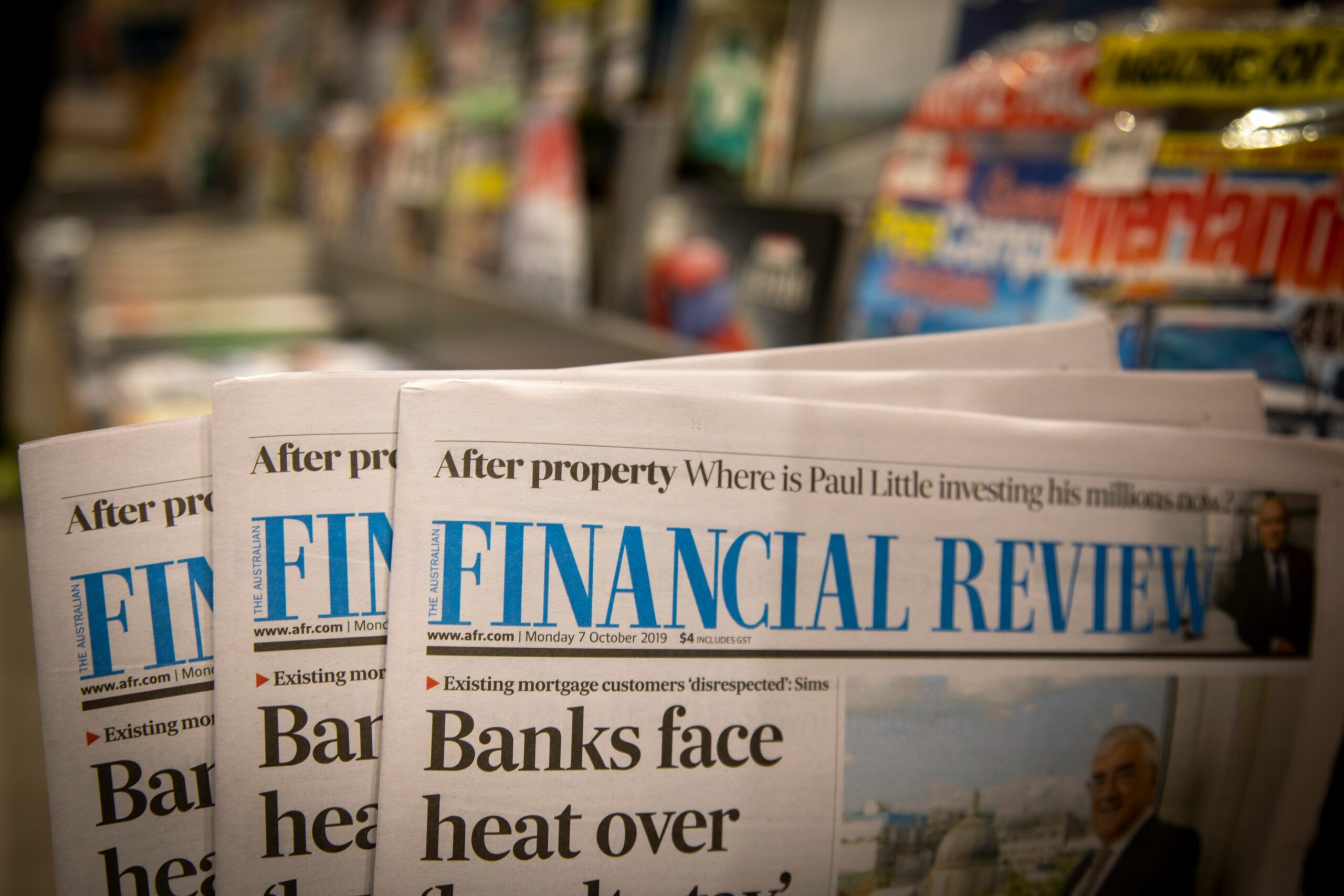 a newspaper on finance