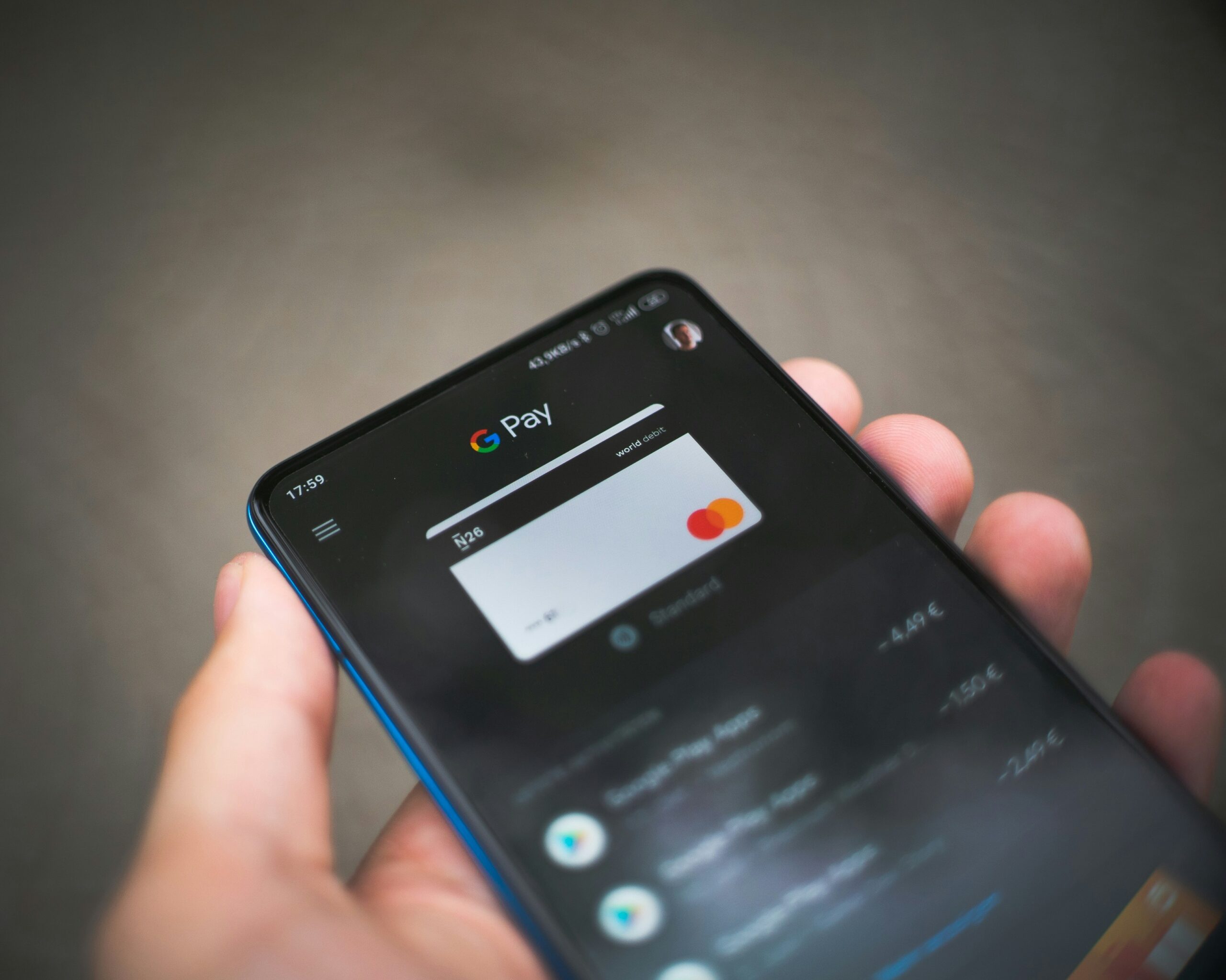 a phone for online payment